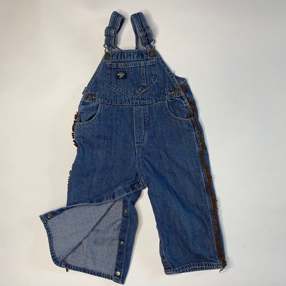 Oshkosh B'gosh Vestbak Size 24M Pants Overalls Cowboy Western Style Denim Jeans - Picture 8 of 12
